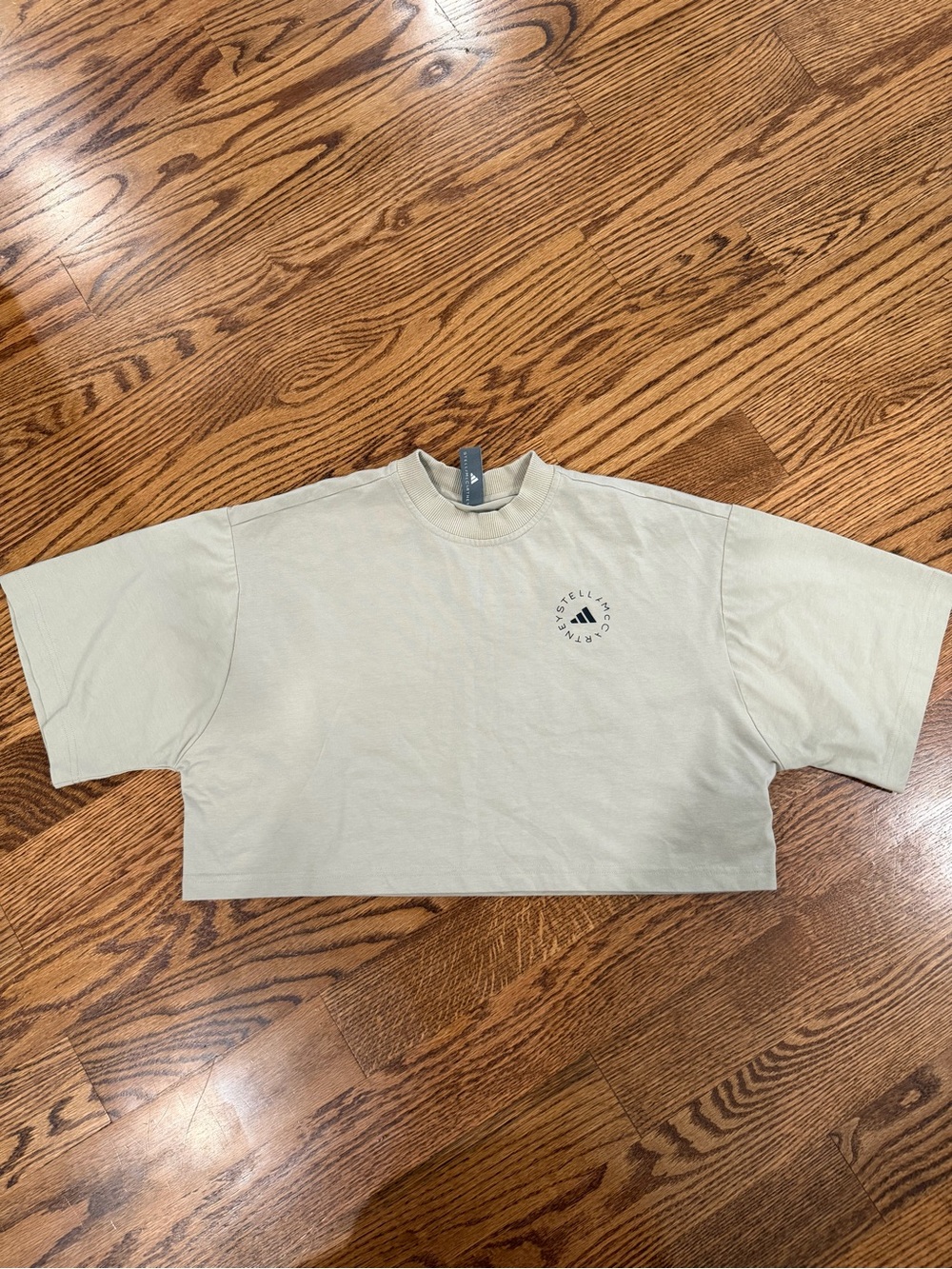 Adidas by Stella McCartney Light Beige Cropped Tee